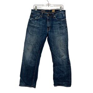 AG Adriano Goldschmied The Hero" Relaxed Fit Straight Distressed Jeans Men's Siz